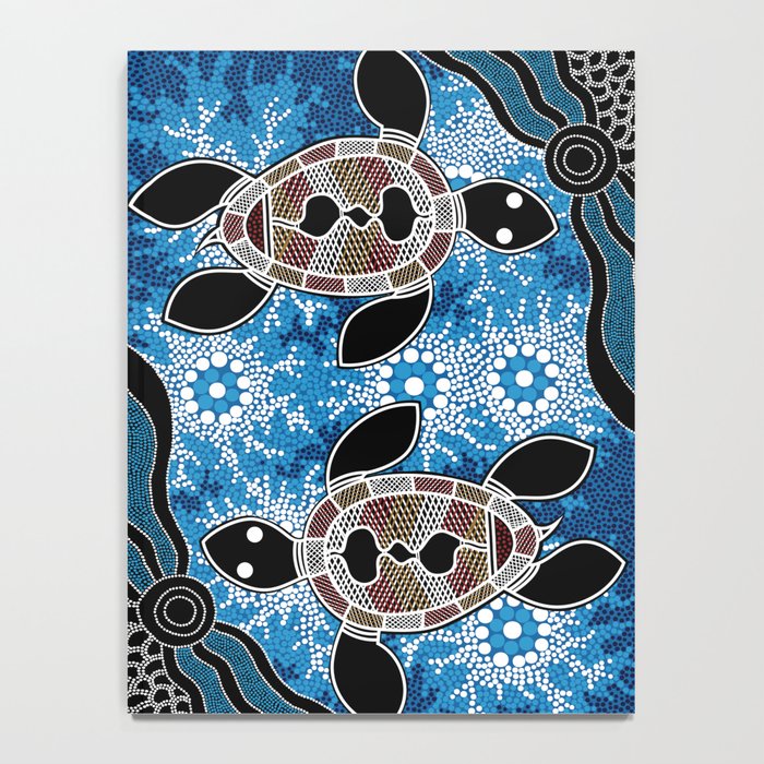 Authentic Aboriginal Art - Sea Turtles Notebook Gallery Image 4