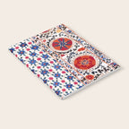 Kermina Nim Suzani  Antique Uzbekistan Embroidery Print Notebook Gallery Image 2
