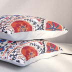 Kermina Nim Suzani  Antique Uzbekistan Embroidery Print Pillow Sham Gallery Image 3
