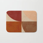abstract retro shapes earthy 11 Bath Mat Gallery Image 1