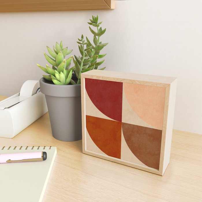 abstract retro shapes earthy 11 Mini Art Print Gallery Image 2