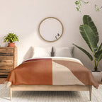 abstract retro shapes earthy 11 Comforter Gallery Image 3