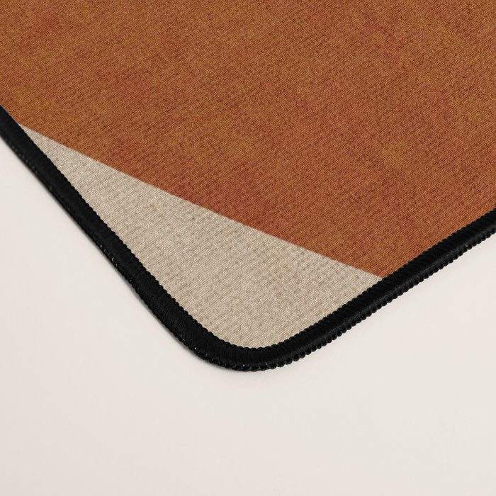 abstract retro shapes earthy 11 Desk Mat Gallery Image 4