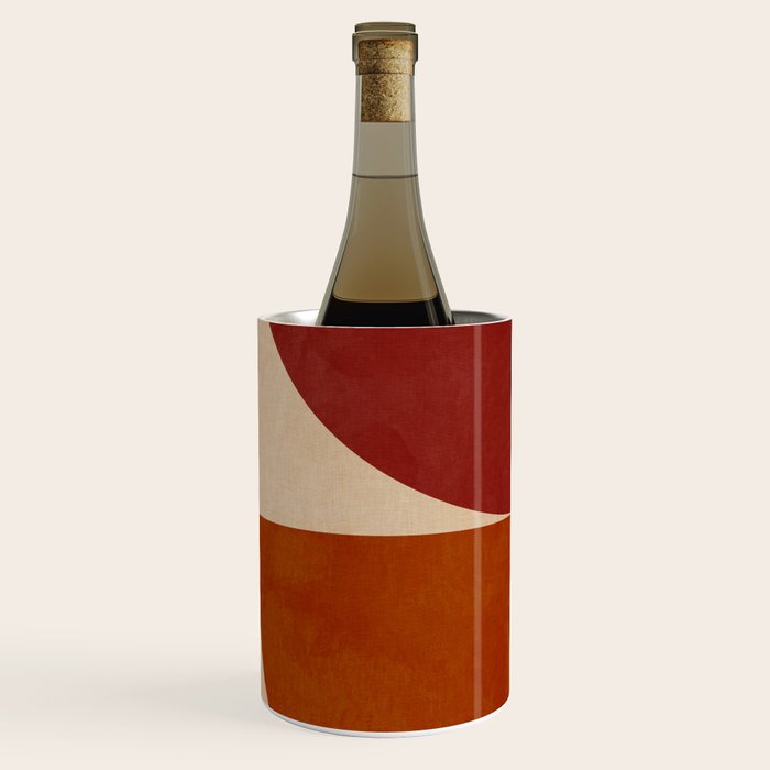 abstract retro shapes earthy 11 Wine Chiller Gallery Image 2