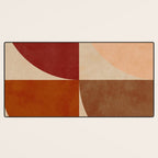 abstract retro shapes earthy 11 Desk Mat Gallery Image 3