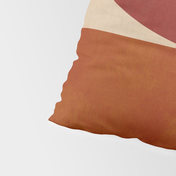abstract retro shapes earthy 11 Pillow Sham Gallery Image 4