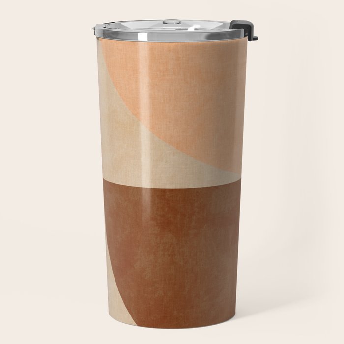 abstract retro shapes earthy 11 Travel Mug Gallery Image 2