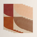abstract retro shapes earthy 11 Wrapping Paper Gallery Image 3