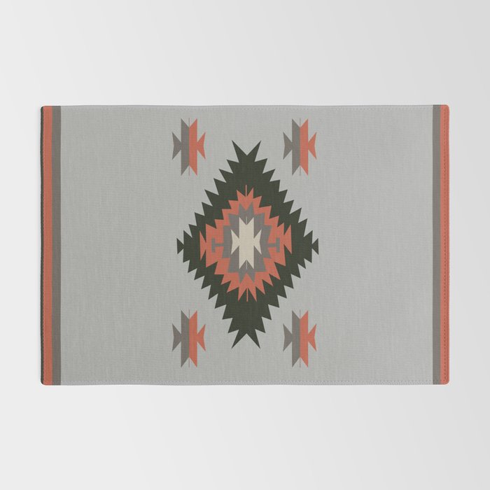 New Mexico Southwest Santa Fe Tribal Indian Pattern Rug Gallery Image 2