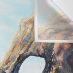Surreal Ocean Dream 'Fairy Girl and the Shark' Wall Tapestry Gallery Image 3