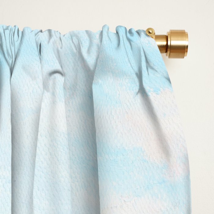 Surreal Ocean Dream 'Fairy Girl and the Shark' Window Curtain Gallery Image 2