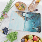 Surreal Ocean Dream 'Fairy Girl and the Shark' Cutting Board Gallery Image 2