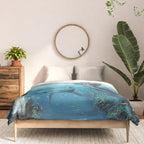 Surreal Ocean Dream 'Fairy Girl and the Shark' Comforter Gallery Image 3