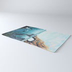 Surreal Ocean Dream 'Fairy Girl and the Shark' Rug Gallery Image 3