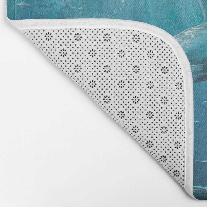 Surreal Ocean Dream 'Fairy Girl and the Shark' Bath Mat Gallery Image 2