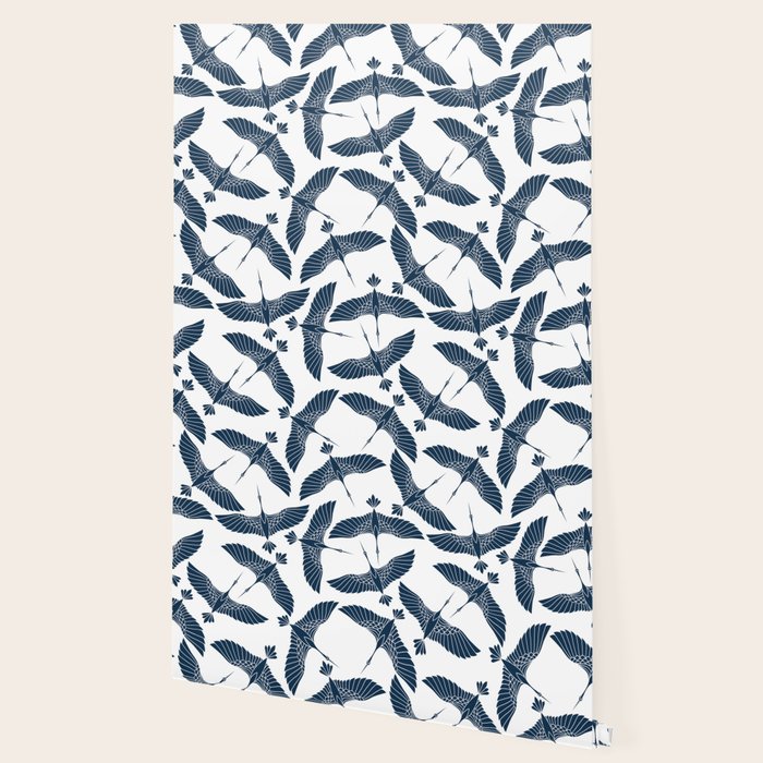 Abstract Japanese Herons Wallpaper Gallery Image 2