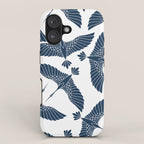Abstract Japanese Herons iPhone Case Gallery Image 1