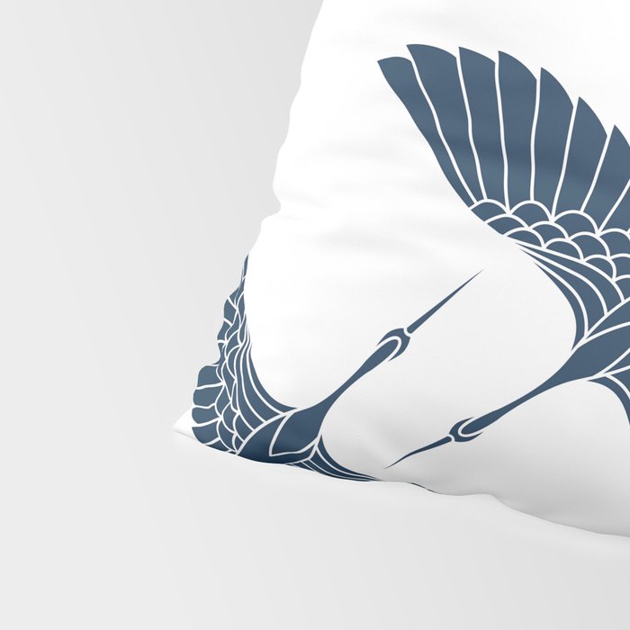 Abstract Japanese Herons Pillow Sham Gallery Image 4