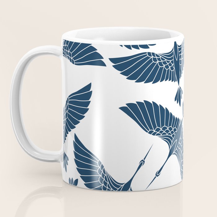 Abstract Japanese Herons Coffee Mug Gallery Image 3