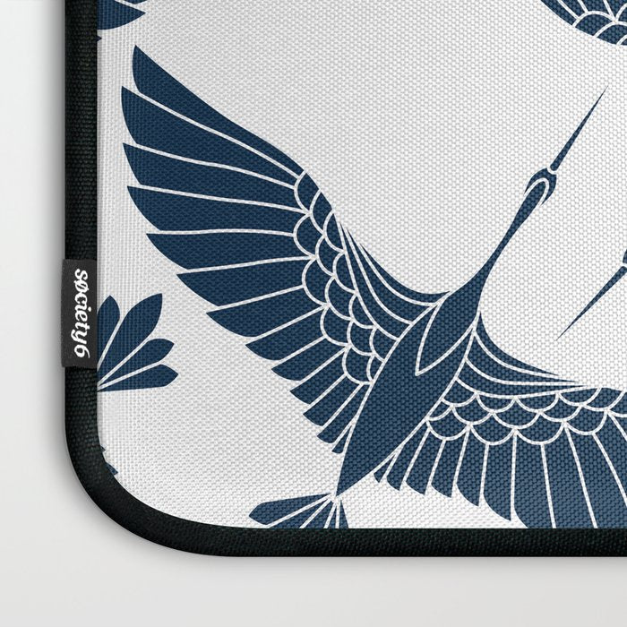 Abstract Japanese Herons Laptop Sleeve Gallery Image 3