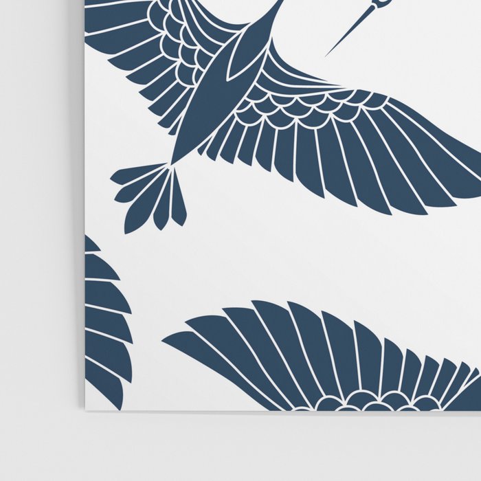 Abstract Japanese Herons Poster Gallery Image 3