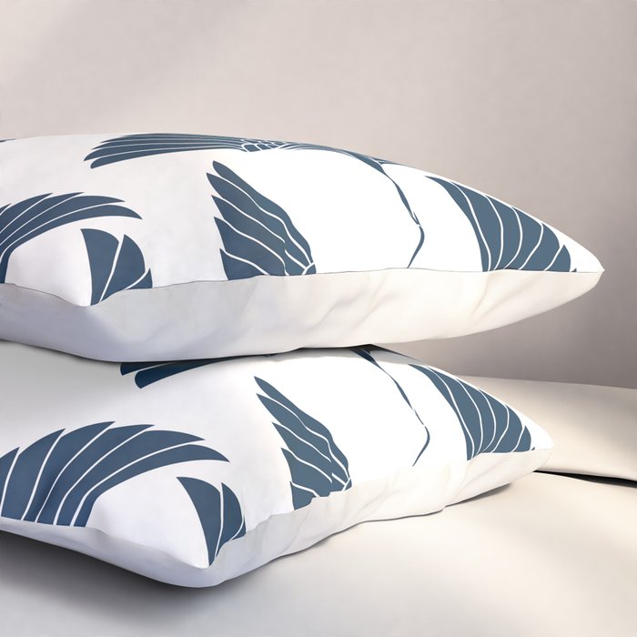 Abstract Japanese Herons Pillow Sham Gallery Image 3