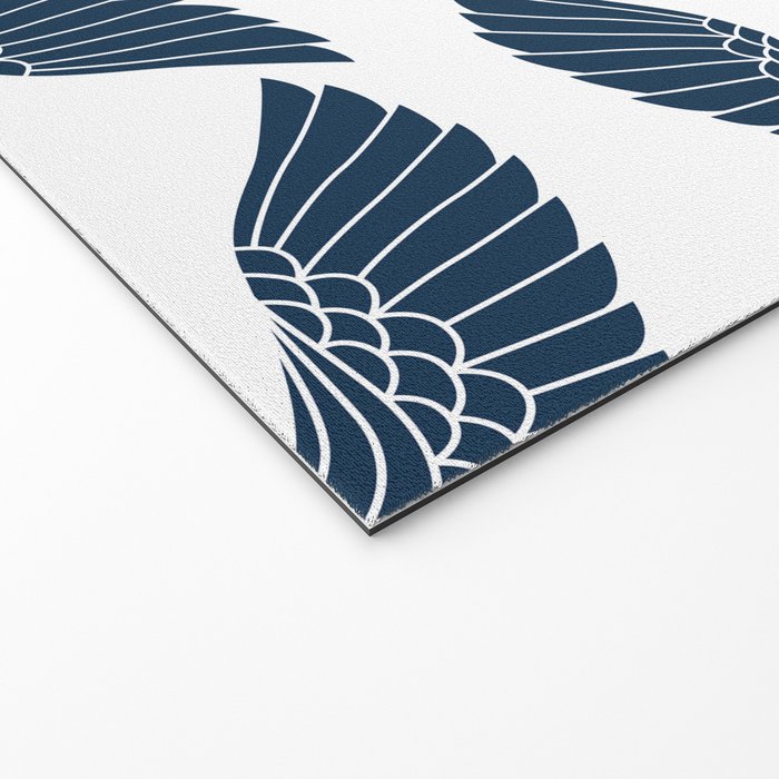 Abstract Japanese Herons Welcome Mat Gallery Image 2