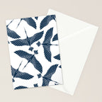 Abstract Japanese Herons Stationery Card Gallery Image 2