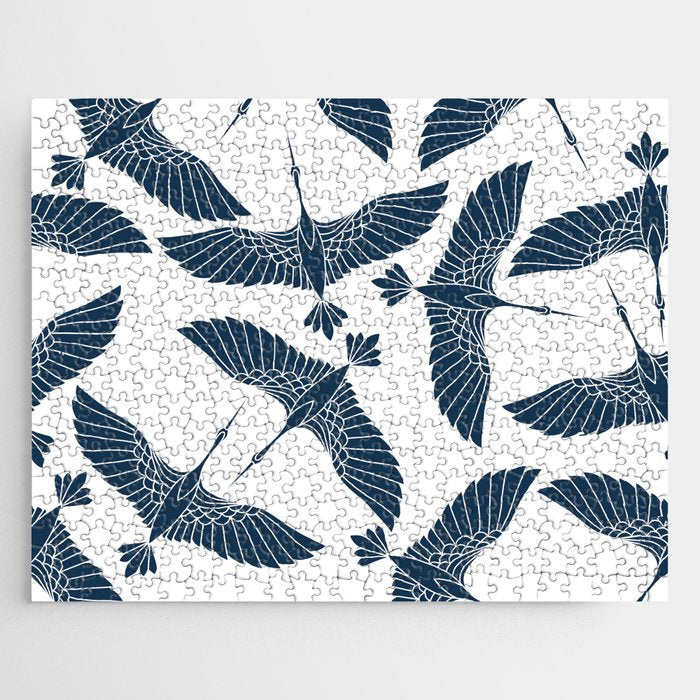 Abstract Japanese Herons Jigsaw Puzzle Gallery Image 1