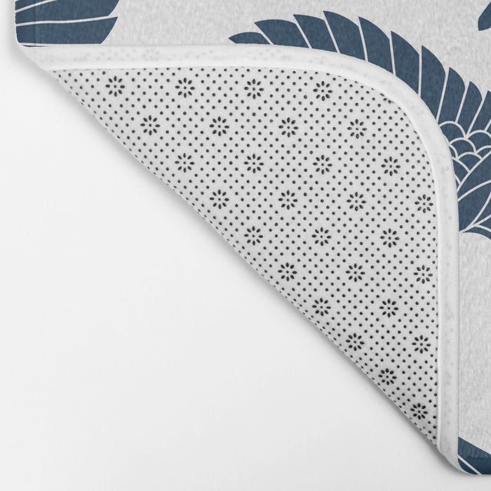 Abstract Japanese Herons Bath Mat Gallery Image 2