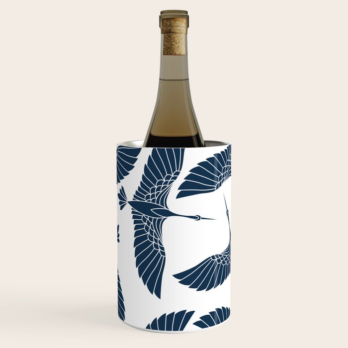 Abstract Japanese Herons Wine Chiller Gallery Image 3