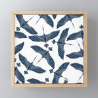 Abstract Japanese Herons Mini Art Print Gallery Image 1