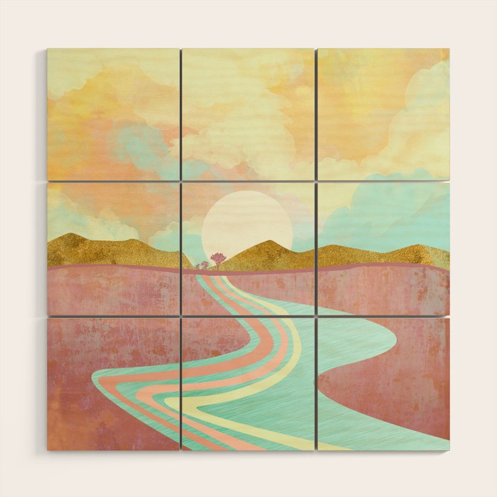 Desert Dusk Wood Wall Art Gallery Image 1