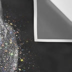 MAGIC GIRL - glitter artwork by Yana Potter, black and white photo, night vibes, sparkling and shiny Wall Tapestry Gallery Image 3