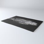 MAGIC GIRL - glitter artwork by Yana Potter, black and white photo, night vibes, sparkling and shiny Rug Gallery Image 3