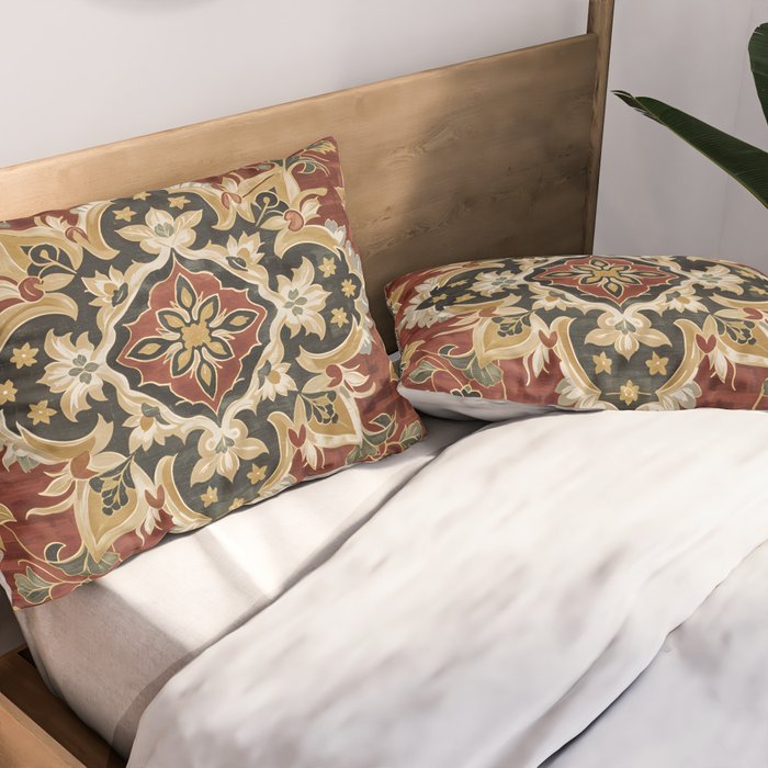 Desert Gold Medallion Pillow Sham Gallery Image 2