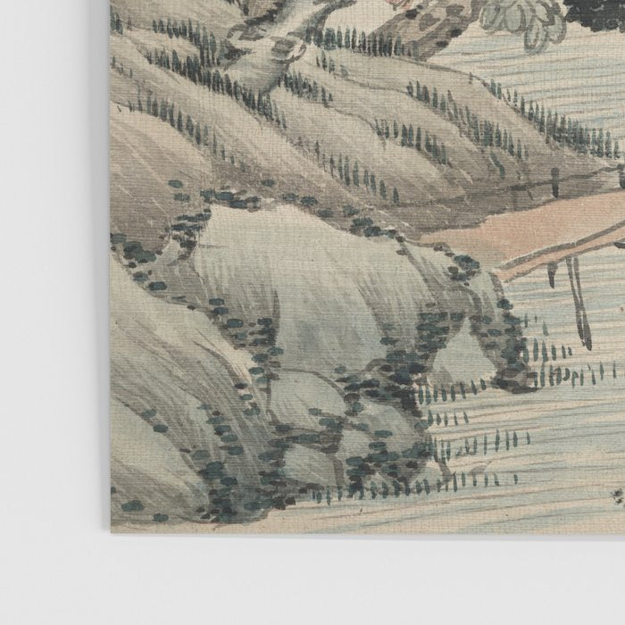 Vintage Japanese Landscape Painting Poster Gallery Image 3