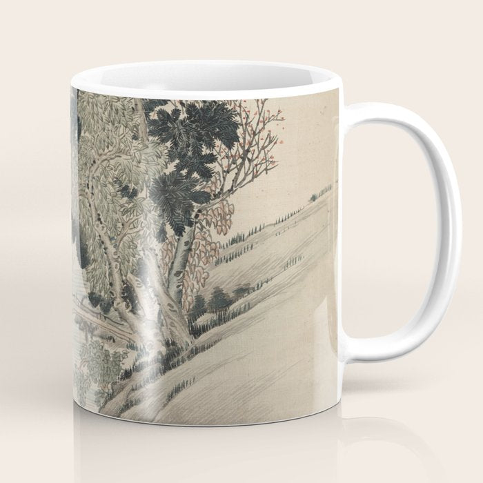 Vintage Japanese Landscape Painting Coffee Mug Gallery Image 1