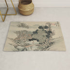 Vintage Japanese Landscape Painting Rug Gallery Image 1
