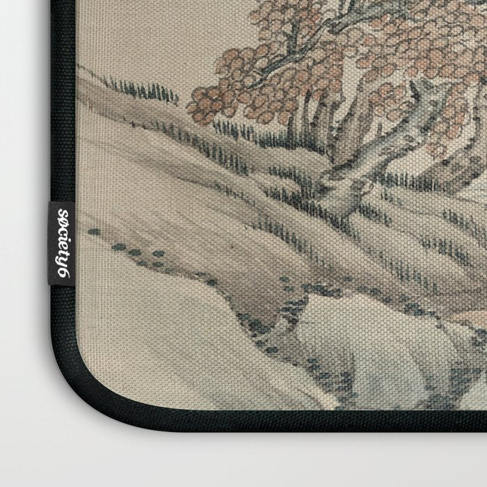 Vintage Japanese Landscape Painting Laptop Sleeve Gallery Image 3