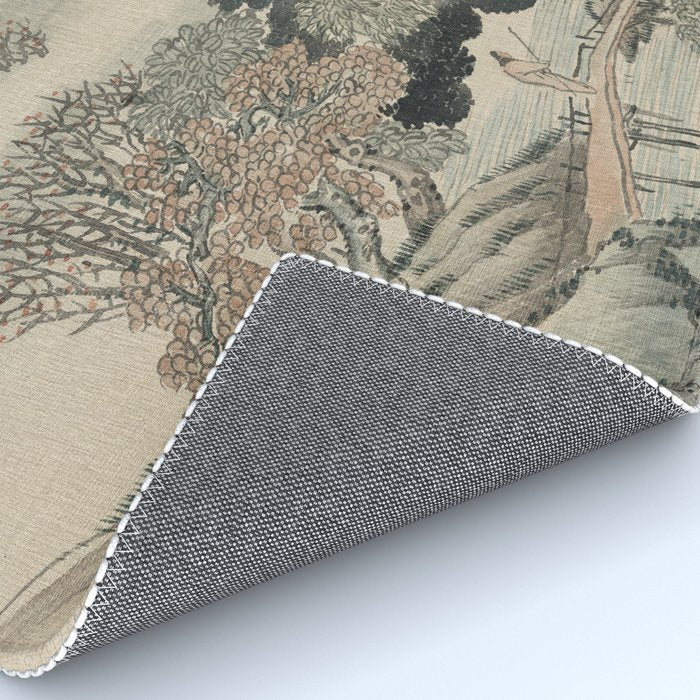 Vintage Japanese Landscape Painting Rug Gallery Image 4