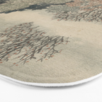 Vintage Japanese Landscape Painting Bath Mat Gallery Image 3