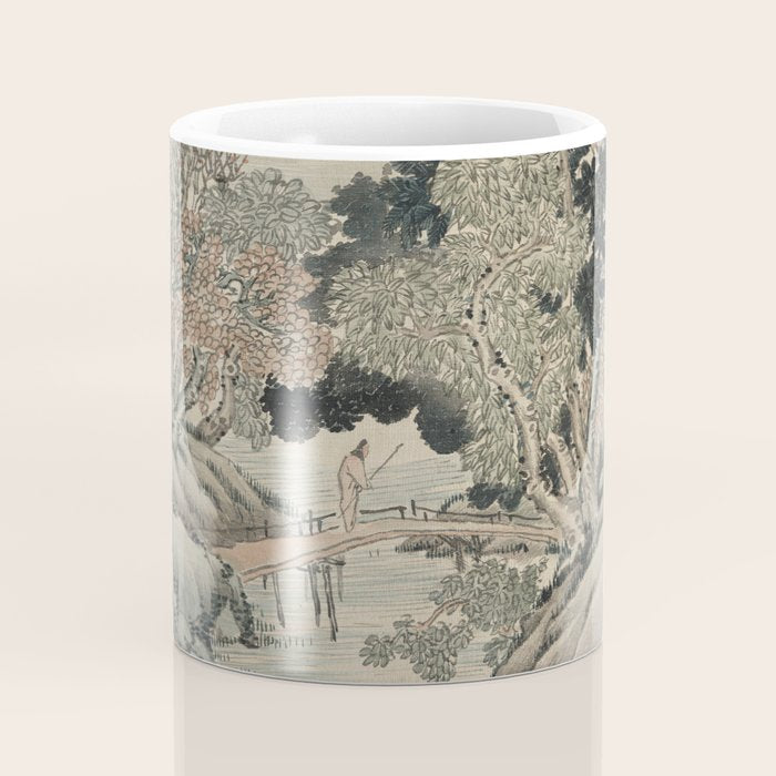 Vintage Japanese Landscape Painting Coffee Mug Gallery Image 4