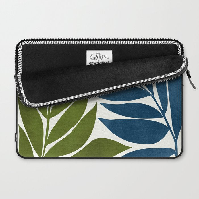 Deep Woods Botanical Painting Laptop Sleeve Gallery Image 2