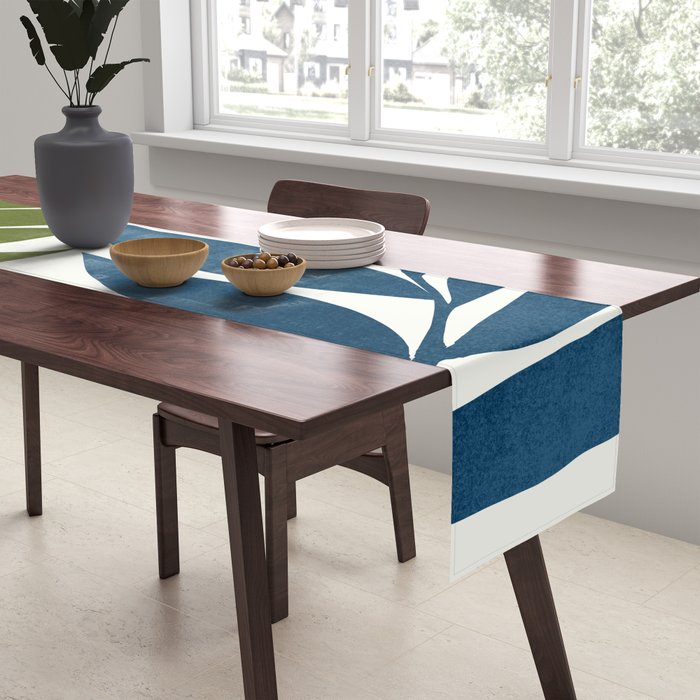 Deep Woods Botanical Painting Table Runner Gallery Image 2