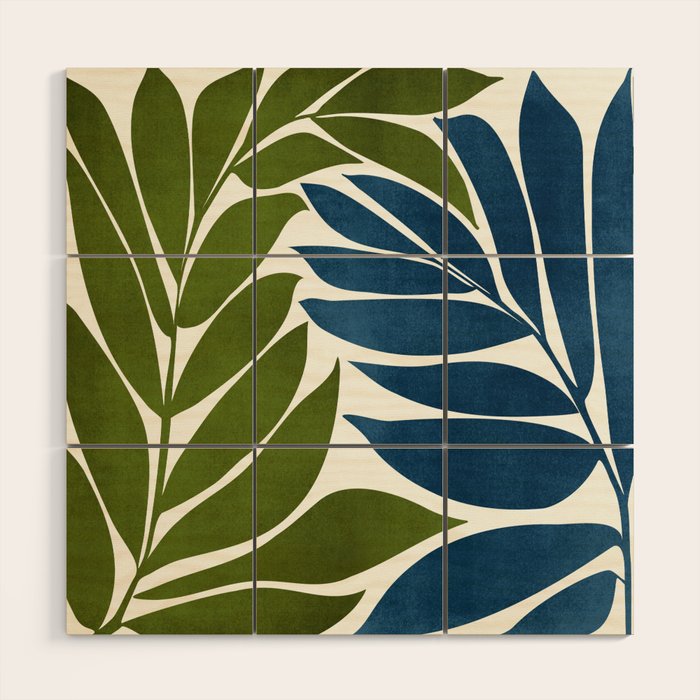 Deep Woods Botanical Painting Wood Wall Art Gallery Image 1