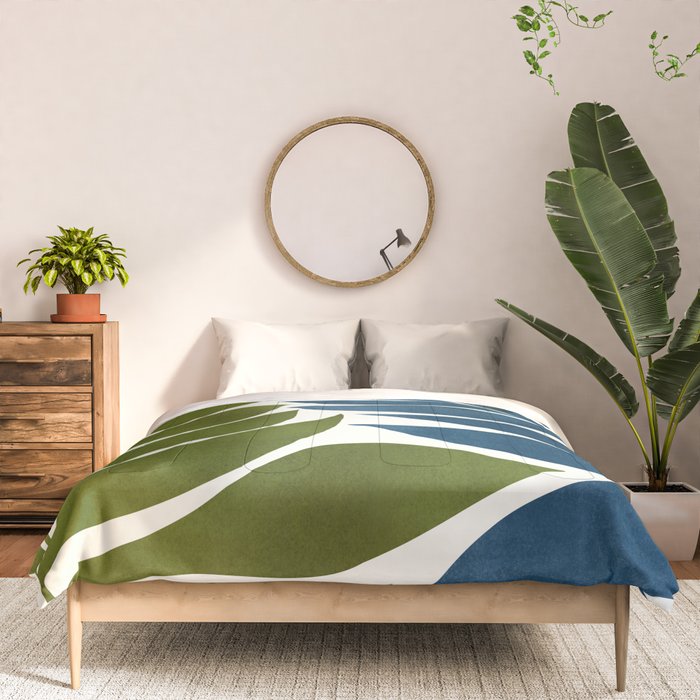 Deep Woods Botanical Painting Comforter Gallery Image 3