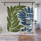 Deep Woods Botanical Painting Wall Mural Gallery Image 1