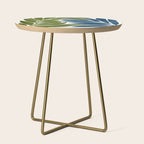 Deep Woods Botanical Painting Side Table Gallery Image 1