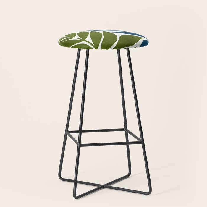 Deep Woods Botanical Painting Stool Gallery Image 1